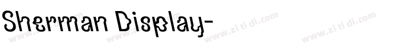 Sherman Display字体转换